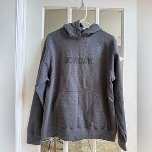 Men’s Jordan Hoodie Sweatshirt in Gray, Size M